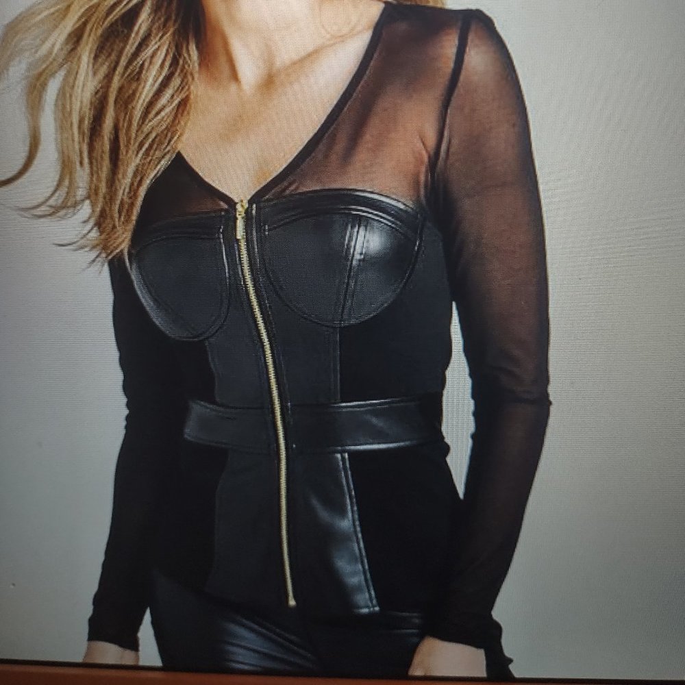 Venus Faux Leather top